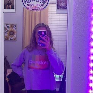 Cropped Polaroid Crew Neck